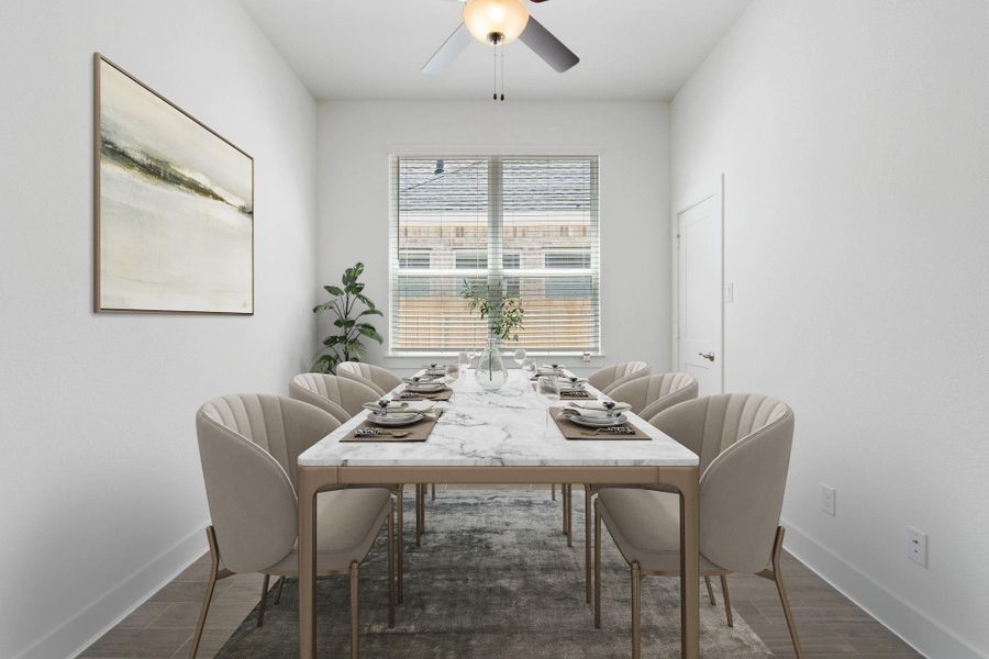 Furnished interior view inside a new home in Emory Glen, Magnolia (Image 12).