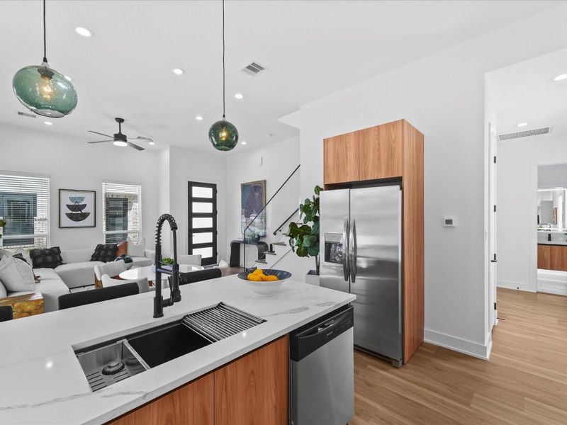 Furnished interior view inside a new home in , Houston (Image 9). Furnished interior view inside a new home in , Houston (Image 9).