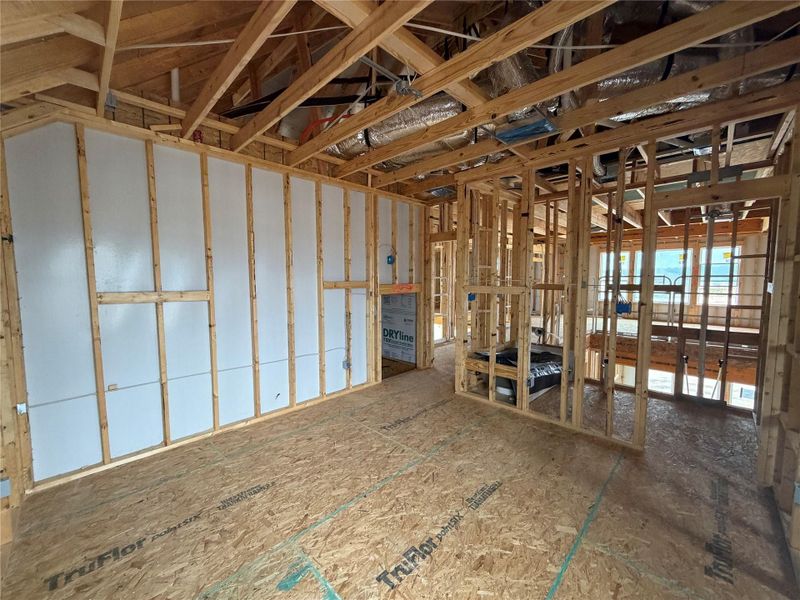 In-progress construction of a new home in Lariat, Liberty Hill, TX (Image 25).