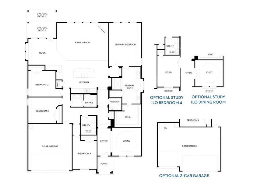 2D floor plan layout of this home in Abe’s Landing, Granbury, TX (Image 5). 2D floor plan layout of this home in Abe’s Landing, Granbury, TX (Image 5).