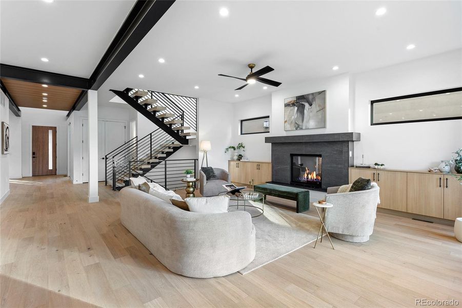 Furnished interior view inside a new home in , Denver (Image 40).