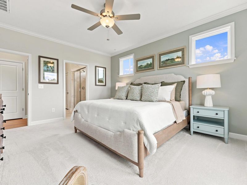 Representative furnished interior of a home built from the The Daphne C by Davidson Homes LLC in Sage on North Main, Wake Forest (Image 12). Representative furnished interior of a home built from the The Daphne C by Davidson Homes LLC in Sage on North Main, Wake Forest (Image 12).