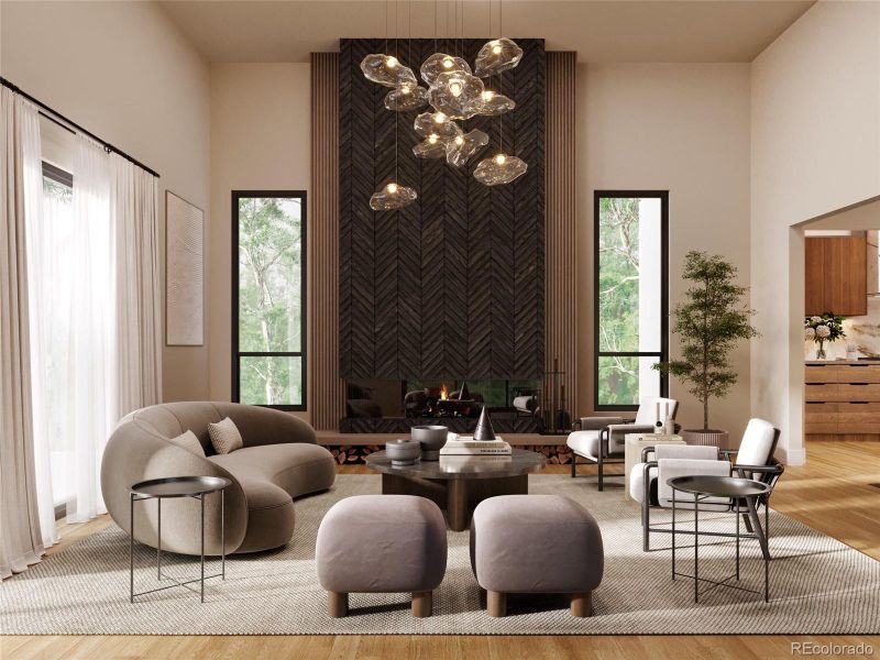 Furnished interior view inside a new home in , Parker (Image 9). Furnished interior view inside a new home in , Parker (Image 9).