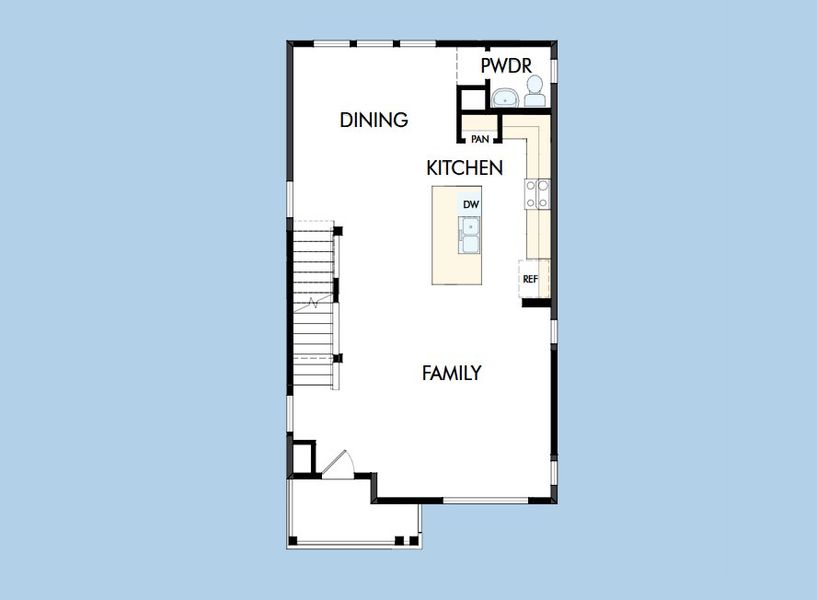 2D floor plan layout for the The Freeston by David Weekley Homes in The Aurora Highlands Pinnacle Collection, Aurora, CO (Image 4). 2D floor plan layout for the The Freeston by David Weekley Homes in The Aurora Highlands Pinnacle Collection, Aurora, CO (Image 4).