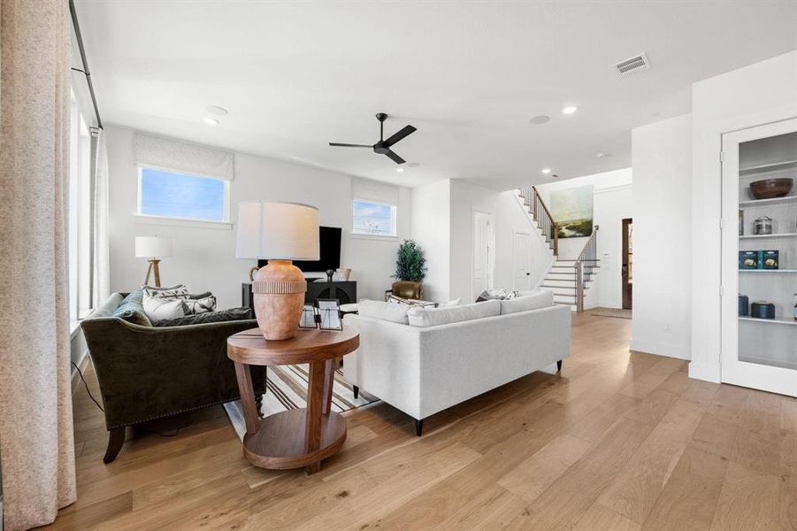 Furnished interior view inside a new home in North Square at Uptown, Celina (Image 8).