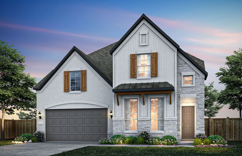 Representative exterior photo of a completed home built from the Garwood by Pulte Homes in Saddleback at Santa Rita Ranch, Liberty Hill, TX (Image 5).