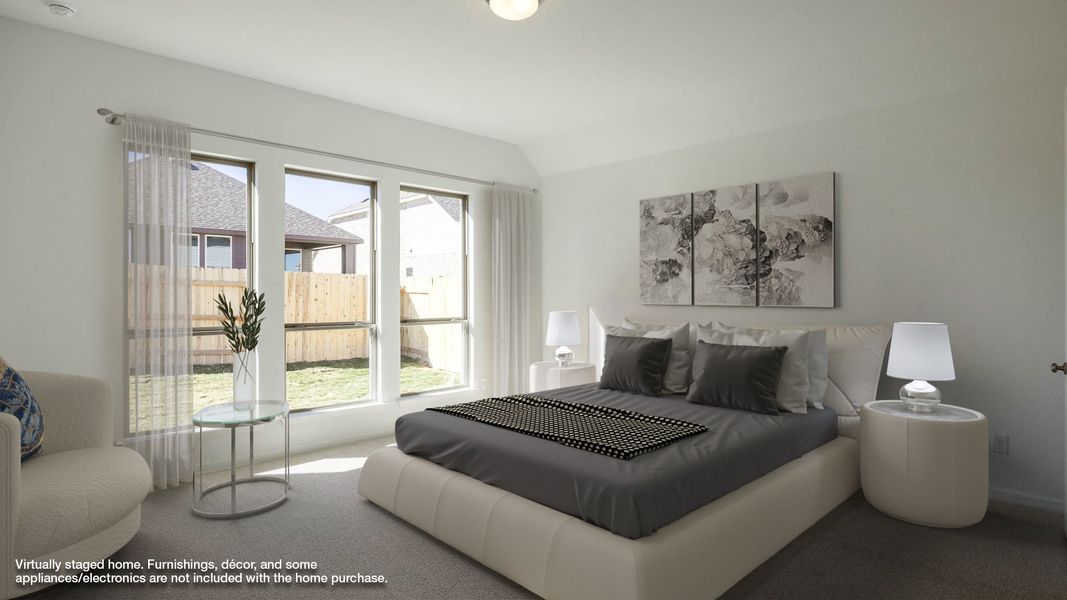 Furnished interior view inside a new home in Lariat 45', Liberty Hill (Image 5).