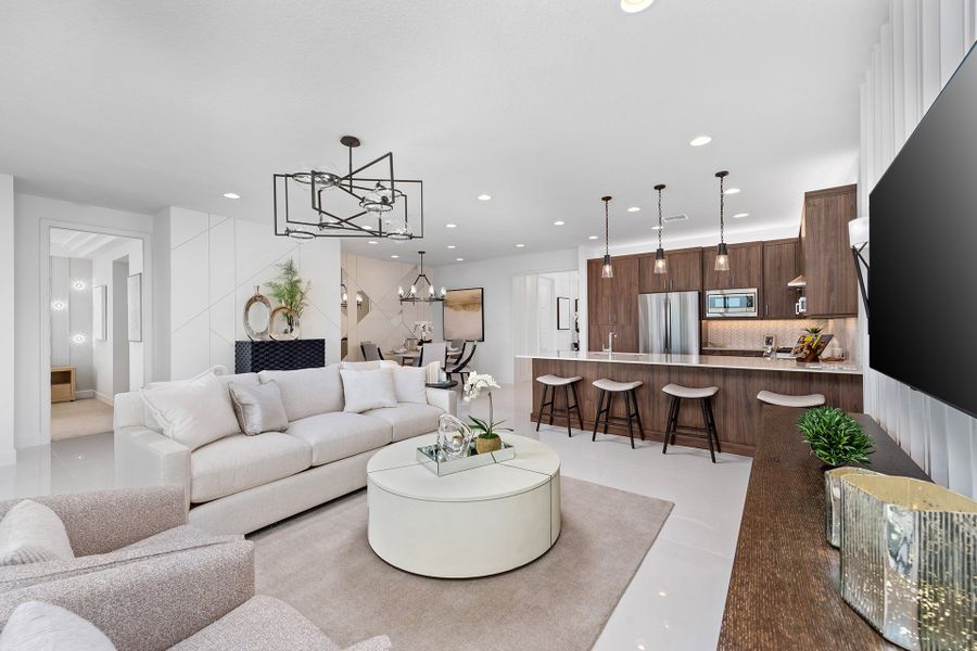 Representative furnished interior of a home built from the Sandpiper by GL Homes in Valencia Parc at Riverland, Port St. Lucie (Image 8). Representative furnished interior of a home built from the Sandpiper by GL Homes in Valencia Parc at Riverland, Port St. Lucie (Image 8).