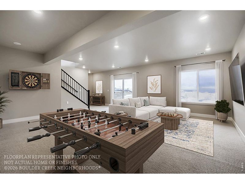 Furnished interior view inside a new home in , Fort Collins (Image 31). Furnished interior view inside a new home in , Fort Collins (Image 31).