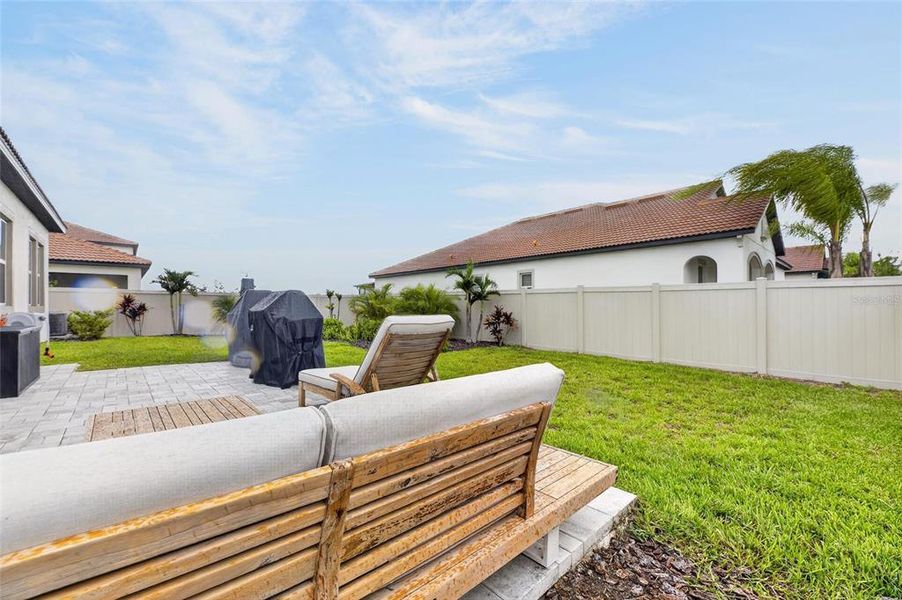 Exterior details and patio area of a home in Southshore Bay Active Adult, Wimauma (Image 3).