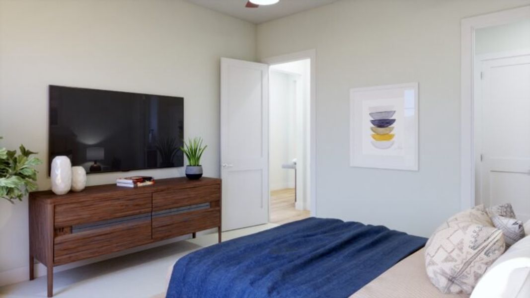 Furnished interior view inside a new home in Uptown Celina, Celina (Image 9).