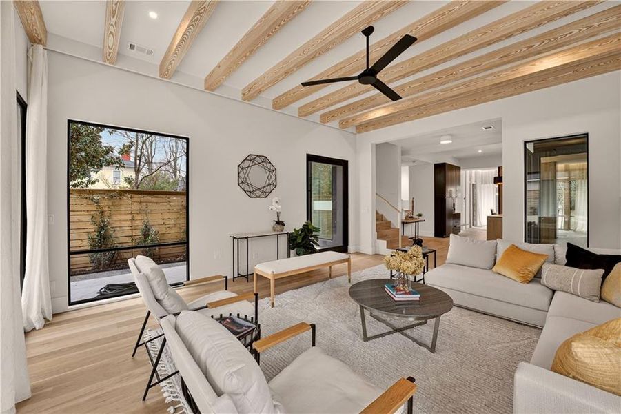 Furnished interior view inside a new home in , Atlanta (Image 52).