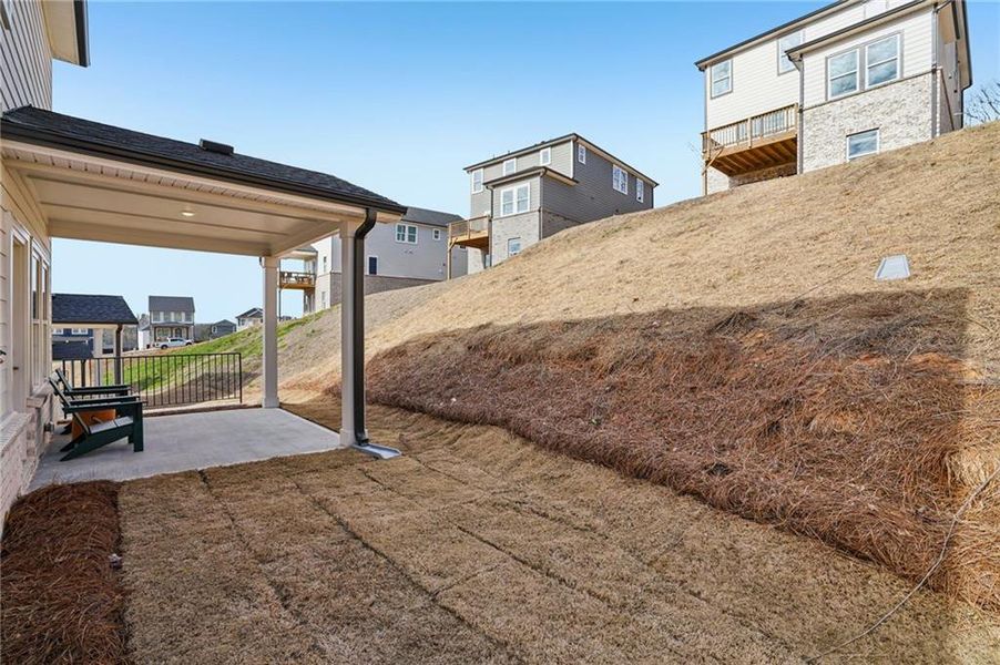 Exterior details and patio area of a home in Hemingway - Reserve Series, Cumming (Image 3).