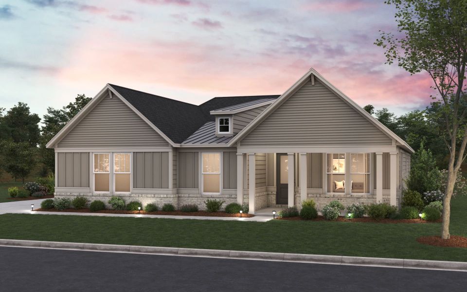 Representative exterior photo of a completed home built from the Ashby by Pulte Homes in Traditions of Braselton, Jefferson, GA (Image 16).
