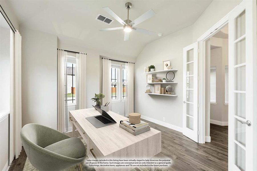 Furnished interior view inside a new home in Ridgepoint, Midlothian (Image 11).