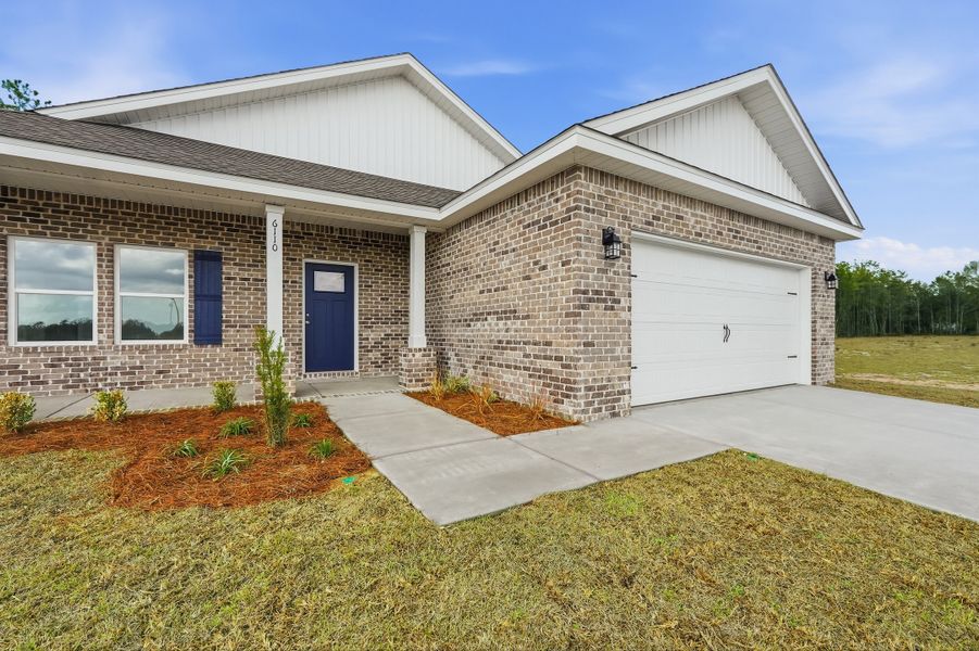 Exterior details and patio area of a home in Southern Charm, Crestview (Image 22).