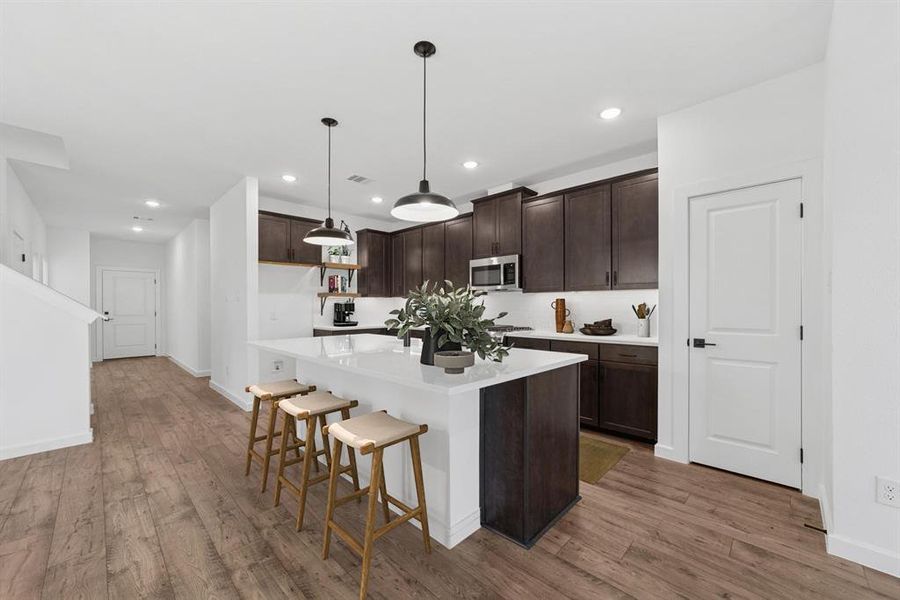 Furnished interior view inside a new home in Aspire at Noble Ridge, Howe (Image 26). Furnished interior view inside a new home in Aspire at Noble Ridge, Howe (Image 26).