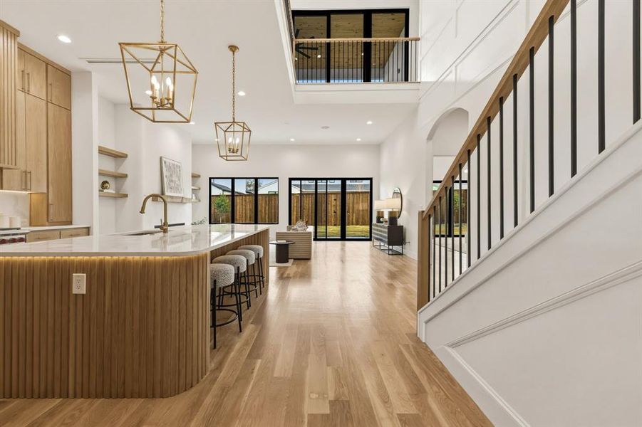 Furnished interior view inside a new home in , Dallas (Image 8).