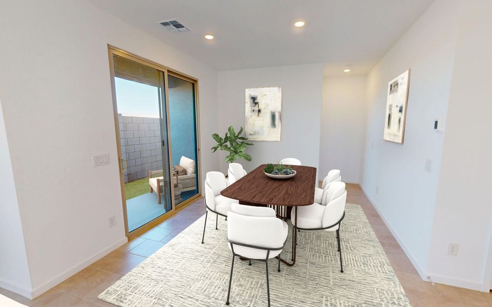 Representative furnished interior of a home built from the Marigold by Brookfield Residential in Blossom Rock, Apache Junction (Image 7). Representative furnished interior of a home built from the Marigold by Brookfield Residential in Blossom Rock, Apache Junction (Image 7).