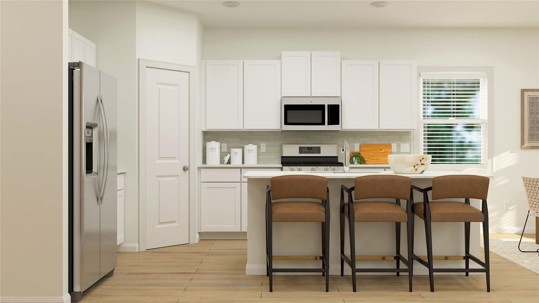 Furnished interior view inside a new home in Meadowlark Preserve: Highlands Collection, Pflugerville (Image 24).