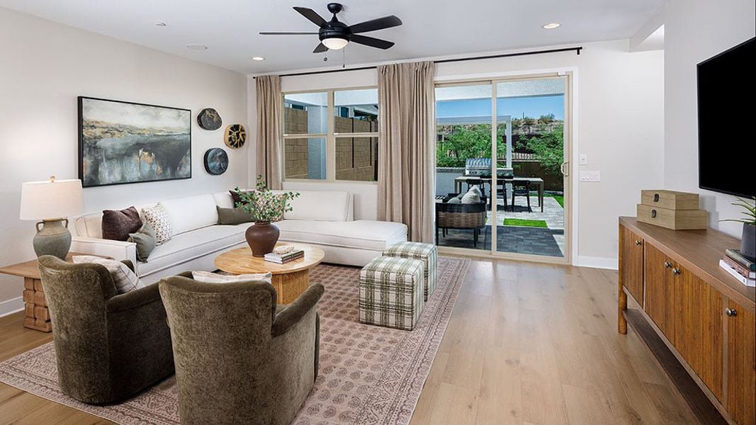 Representative furnished interior of a home built from the Onyx by Taylor Morrison in Saddleback, Peoria (Image 6).