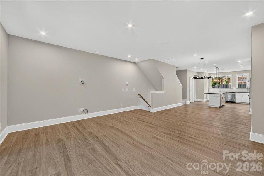 Open concept living Open concept living
