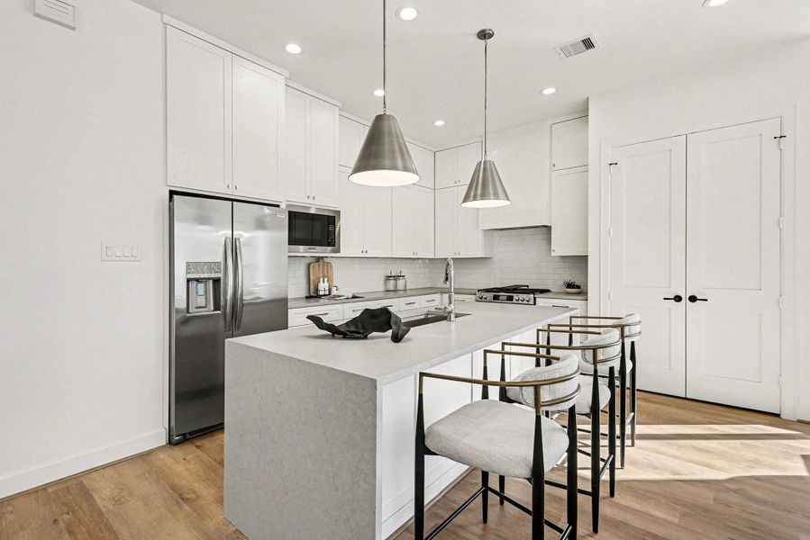 Furnished interior view inside a new home in , Houston (Image 6).