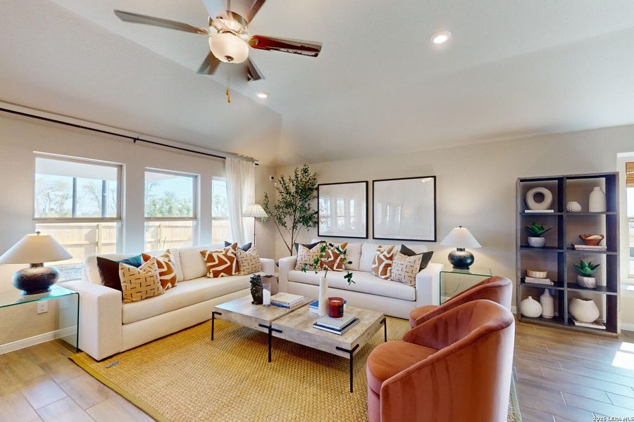 Furnished interior view inside a new home in Paloma Park, Converse (Image 10). Furnished interior view inside a new home in Paloma Park, Converse (Image 10).