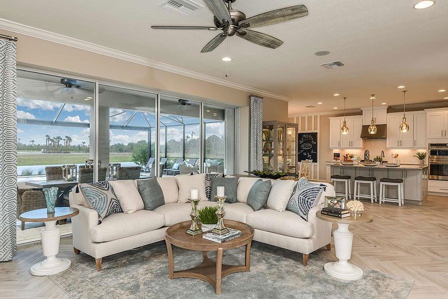 Furnished interior view inside a new home in Cassia at Skye Ranch, Sarasota (Image 3).