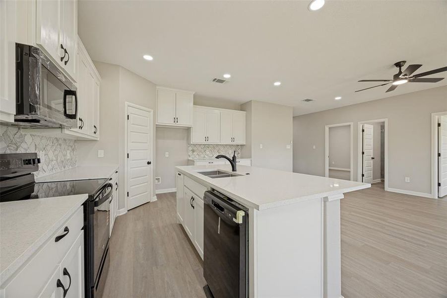 Furnished interior view inside a new home in , Savoy (Image 10).