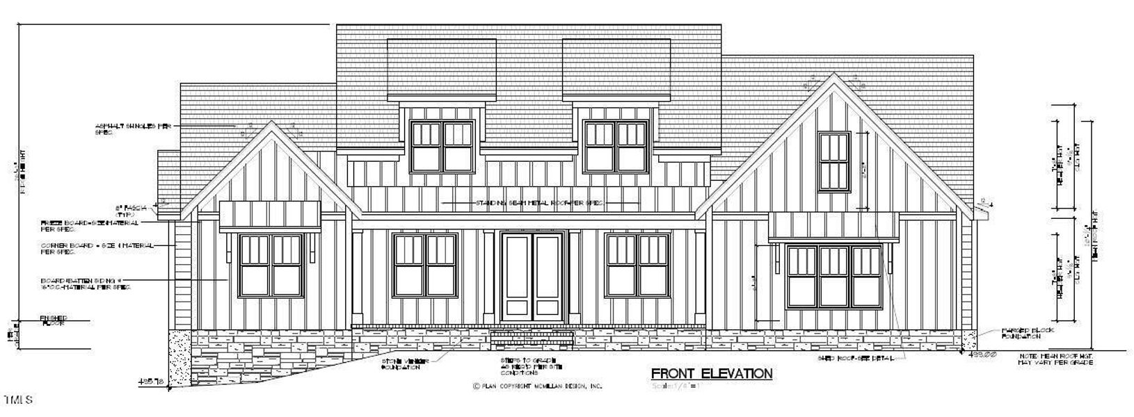 Front Elevation Lot 271 CR Spec