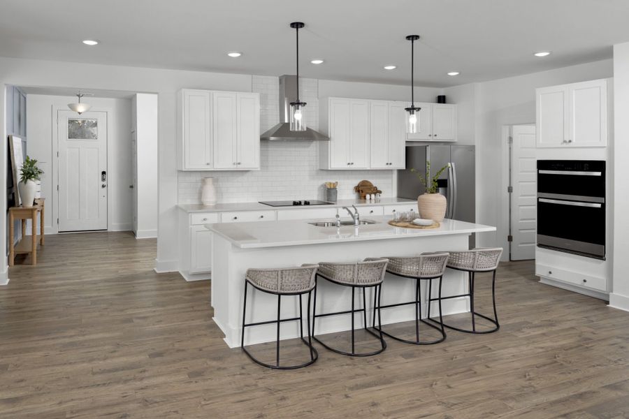 Representative furnished interior of a home built from the Allegheny by Mattamy Homes in Clarabella, Fuquay Varina (Image 7).