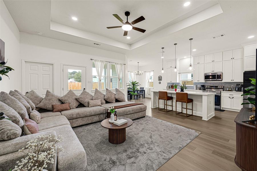 Furnished interior view inside a new home in , Conroe (Image 5).