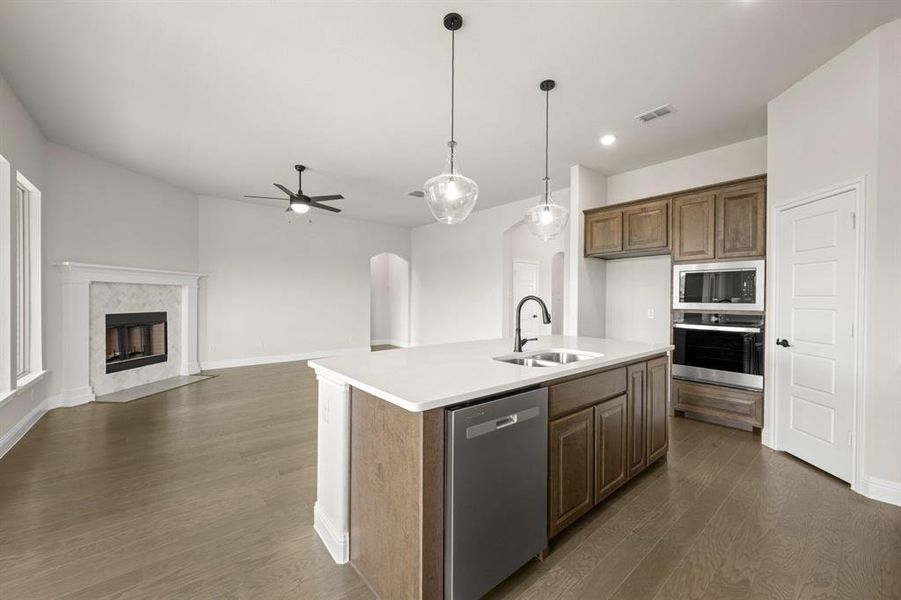 Furnished interior view inside a new home in Mockingbird Hills, Joshua (Image 6).