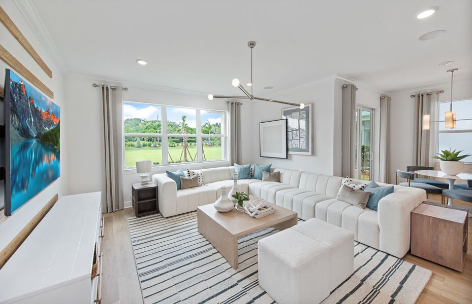 Furnished interior view inside a new home in Harbor Isle, Vero Beach (Image 3). Furnished interior view inside a new home in Harbor Isle, Vero Beach (Image 3).