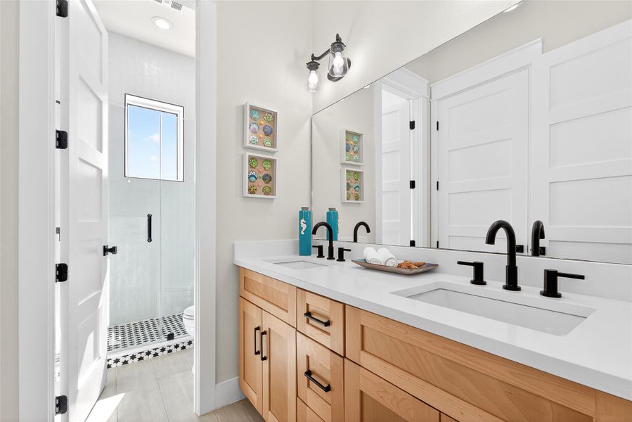 Furnished interior view inside a new home in , Port Aransas (Image 12).