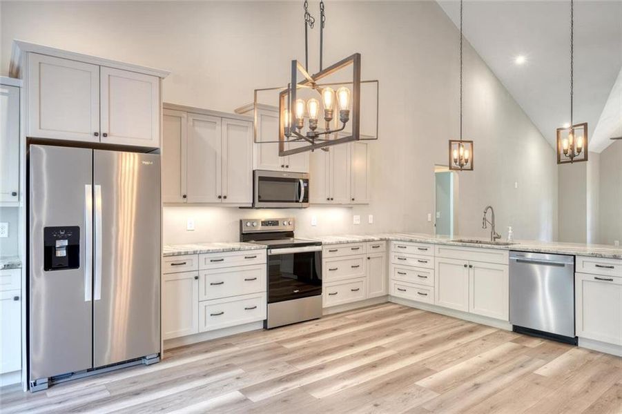 Furnished interior view inside a new home in , Blairsville (Image 15).