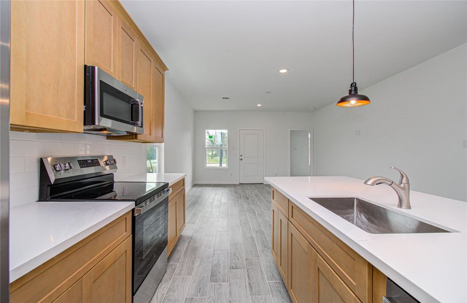 Furnished interior view inside a new home in , Hempstead (Image 7).