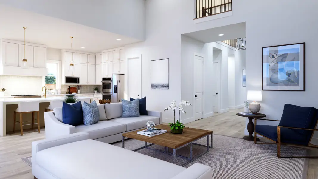 Representative furnished interior of a home built from the Ashland III by Southgate Homes in Eliana, McKinney (Image 5).