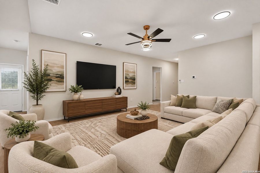 Furnished interior view inside a new home in Saengerhalle Meadows, New Braunfels (Image 15).