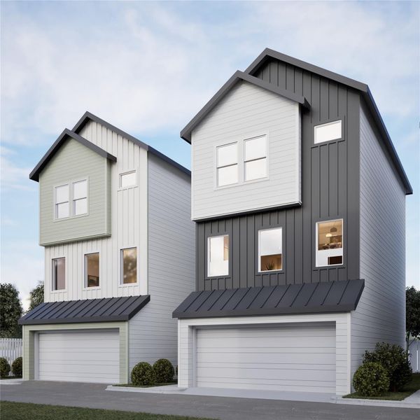 Front exterior of a new home in , Houston, TX, highlighting curb appeal (Image 17). Front exterior of a new home in , Houston, TX, highlighting curb appeal (Image 17).