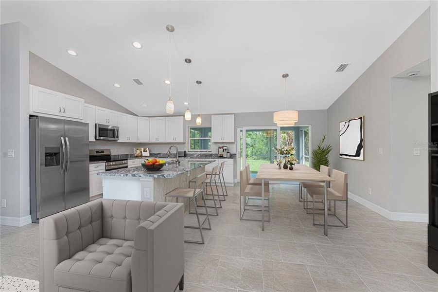 Furnished interior view inside a new home in , North Port (Image 15).