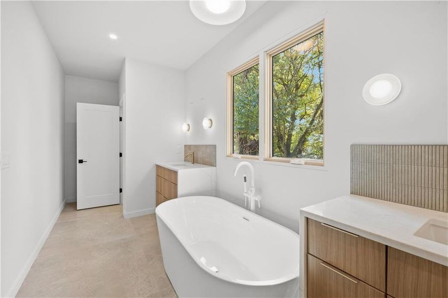 Furnished interior view inside a new home in , Atlanta (Image 12).