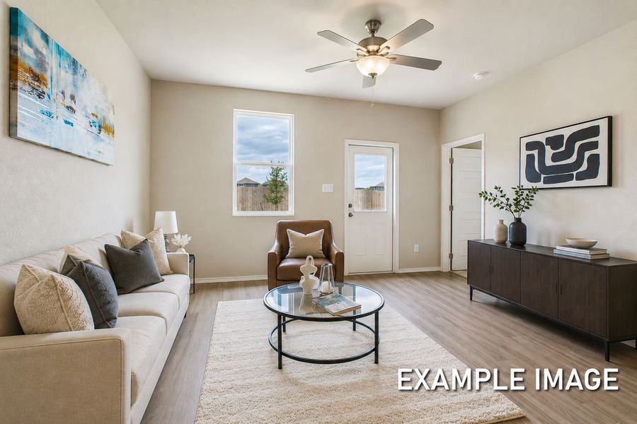 Representative furnished interior of a home built from the The Corral A by Davidson Homes LLC in Morgan Meadows, San Antonio (Image 11).