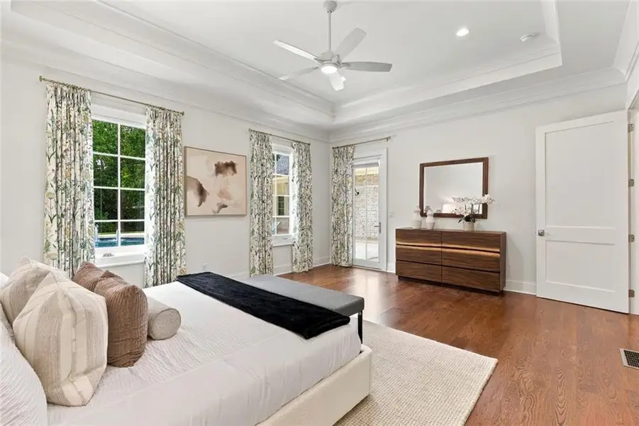 Furnished interior view inside a new home in , Sandy Springs (Image 43).