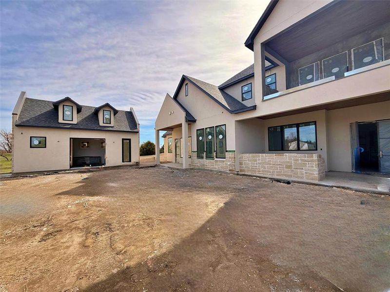 In-progress construction of a new home in , Weston, TX (Image 5).