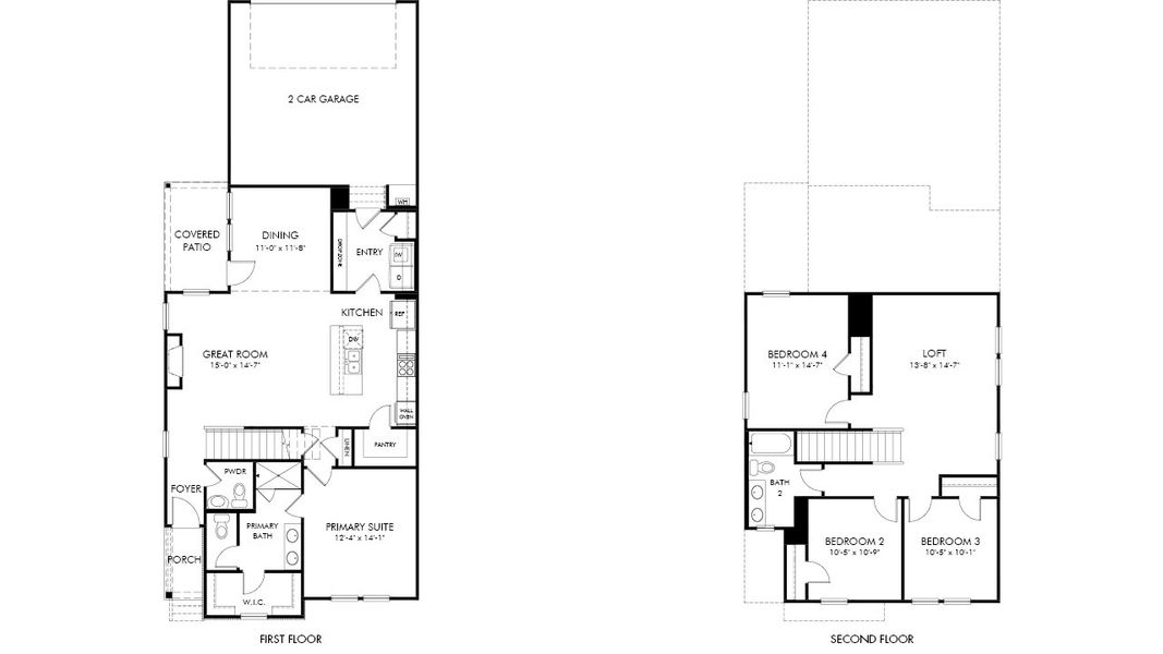 2D floor plan layout of this home in Poplar Farms, Franklin, TN (Image 2). 2D floor plan layout of this home in Poplar Farms, Franklin, TN (Image 2).