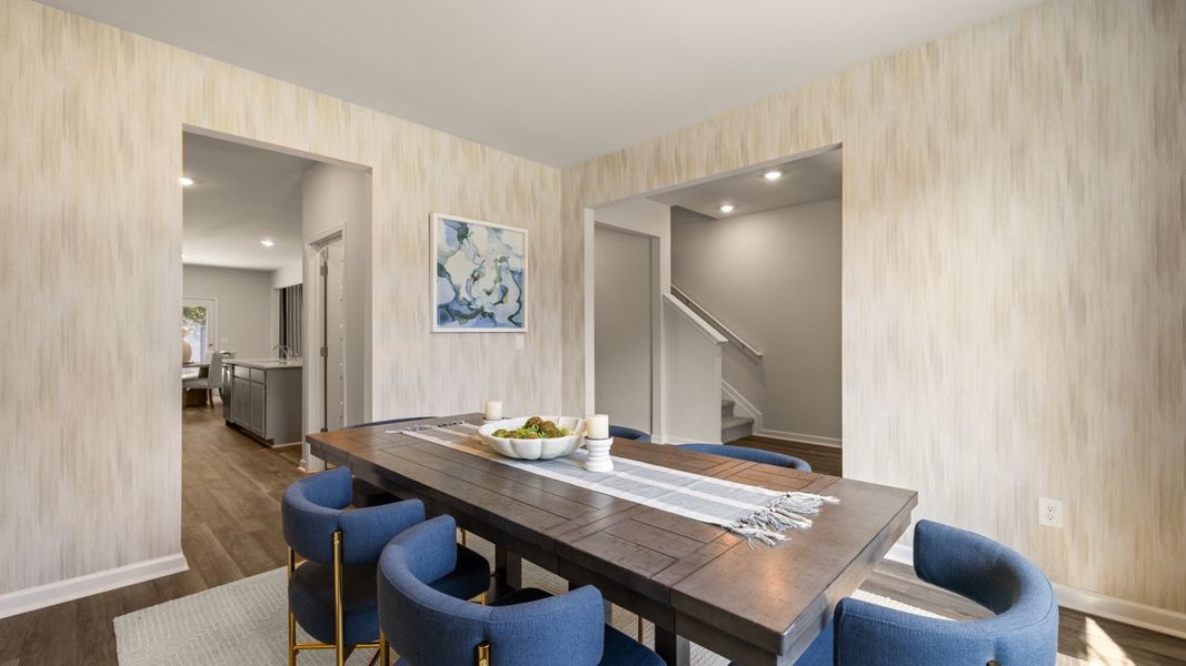 Representative furnished interior of a home built from the Halton by D.R. Horton in Jackson Landing, Jefferson (Image 10).