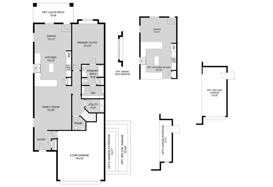 2D floor plan layout of this home in River Ranch, Dayton, TX (Image 3).