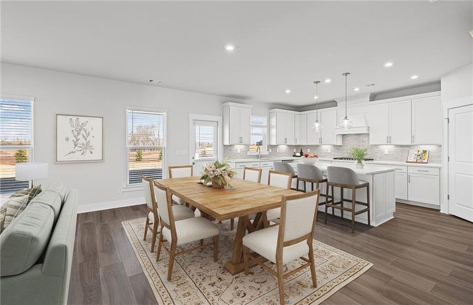 Furnished interior view inside a new home in Creekside at Skelton, Jefferson (Image 8).